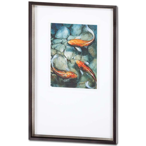 6363 - Tres Koi I by O'Toole, Tim a Framed Art Print Matted under Glass