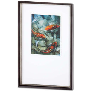 Tres Koi II by O'Toole, Tim a Framed Art Print Matted under Glass