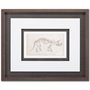 9104 - Custom Dinosaur Study II (MC) by Harper, Ethan a Framed Art Print Matted under Glass