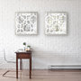 9111 - Silhouette & Pattern VI (MC) Jennifer Goldberger Hand Embelished Framed Art Print Matted under Glass