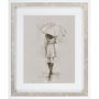 9446 - Rainy Day Rendezvous by Mercana Studio Hand Embelished Textured Framed Art Print Matted under Glass