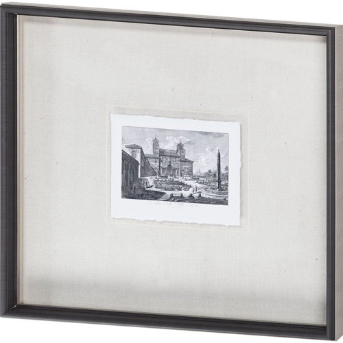 9585 - Veduta della Villa Medici (MC) by Piranesi a Framed Art Print Matted under Glass