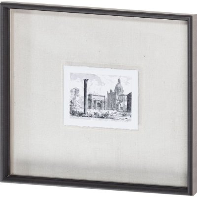 9586 - Arco de Settimo Severo (MC) by Piranesi a Framed Art Print Matted under Glass