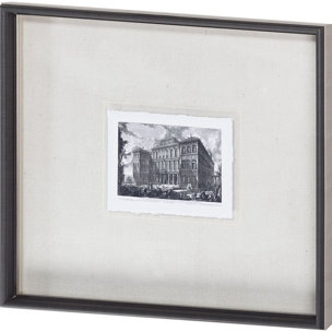 Veduta sul Monte Quirinale (MC) by Piranesi a Framed Art Print Matted under Glass