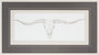 9928 - Western Skull Mount III by Harper a Framed Art Print Matted under Glass