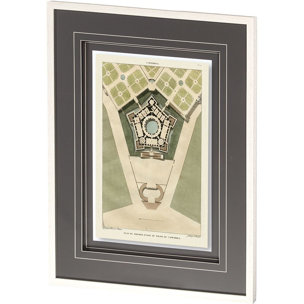Plan Du Palais De Caprarola by Mercana Studio a Framed Art Print Matted under Glass