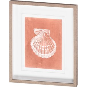 Sealife on Coral VII by Vision Studio Hand Embellished Textured Framed Art Print Matted under Glass