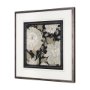 10211 - Garden Noir II by June Erica Vess a Hand Embellished Textured Framed Art Print Matted under Glass
