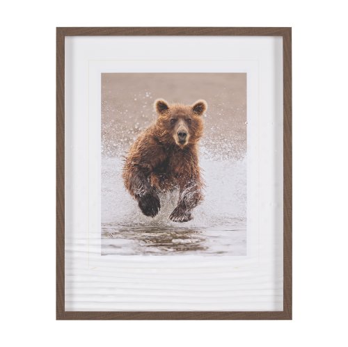 10246 - Custom Bears at Play II (MC) by PH Burchett Hand Embellished Framed Photo Art Print Matted under Gla