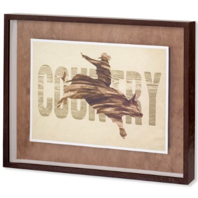 10274 - Country by THE Studio a Framed Art Print Matted under Glass