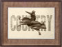 10274 - Country by THE Studio a Framed Art Print Matted under Glass