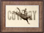 10275 - Cowboy by THE Studio a Framed Art Print Matted under Glass