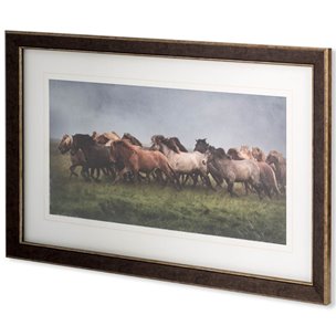 Custom Icelandic Horses XIII (MC) by PH Burchett Hand Embellished Framed Photo Art Print Matted unde