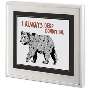 Bear by Marie, Natasha a Framed Art Print Matted under Glass