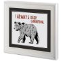 10303 - Bear by Marie, Natasha a Framed Art Print Matted under Glass