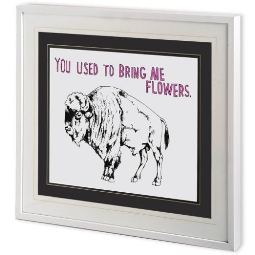 10304 - Bison by Marie, Natasha a Framed Art Print Matted under Glass