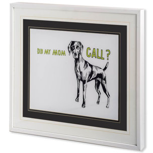 Weimaraner by Marie, Natasha a Framed Art Print Matted under Glass