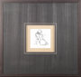 10313 - Contour Figure 4 by Stefano Altamura a Hand Embellished Textured Framed Art Print Matted under Glass