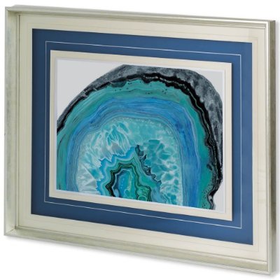 10375 - Agate Studies II by Naomi McCavitt a Framed Art Print Matted under Glass