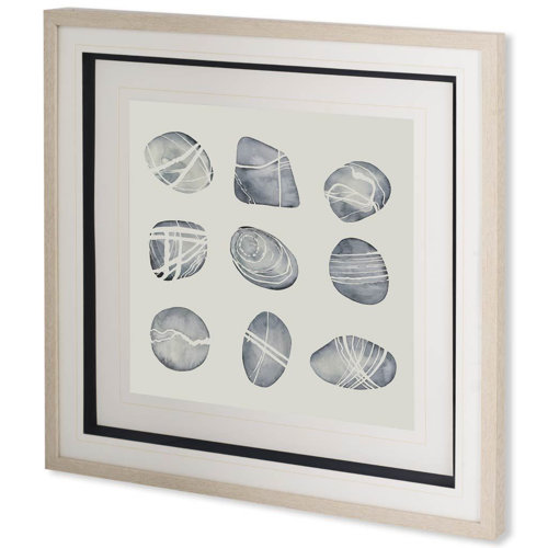 10387 - River Worn II by Grace Popp a Framed Art Print Matted under Glass