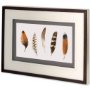 10406 - Red Rock Feathers I by Grace Popp a Hand Embellished Textured Framed Art Print Matted under Glass