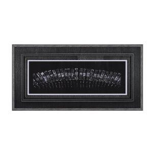Antique Typewriter Bars by Ethan Harper Hand Embellished Textured Framed Photo Art Print Matted unde