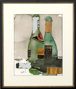 10456 - After the Bubbly II by Samuel Dixon a Hand Embellished Textured Framed Art Print Matted under Glass