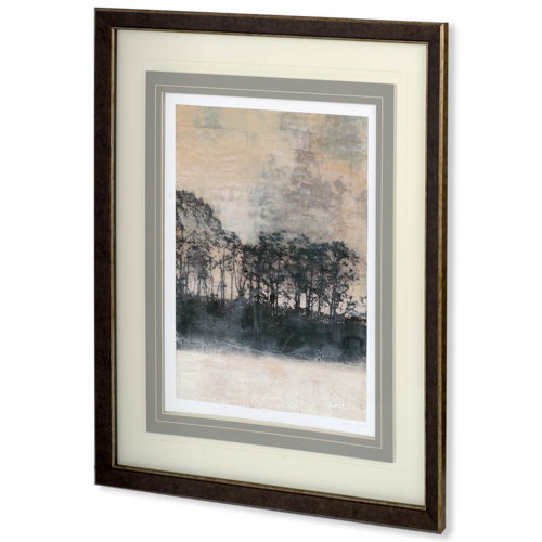 10471 - Blush Treeline II by Jennifer Goldberger a Framed Art Print Matted under Glass