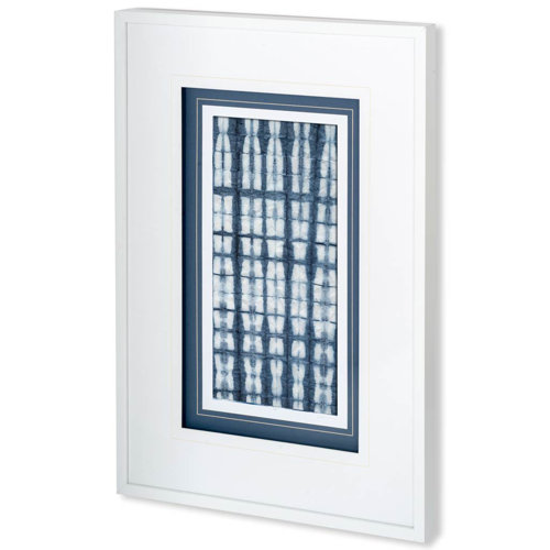10490 - Shibori III by Chariklia Zarris a Framed Art Print Matted under Glass
