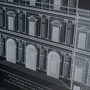 10526 - Vintage Facade Blueprint I by H. Hulsburgh a Framed Art Print Matted under Glass