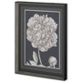 10593 - Dramatic Peony I by Vision Studio a Hand Embellished Textured Framed Art Print Matted under Glass