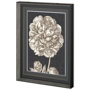 10594 - Dramatic Peony II by Vision Studio a Hand Embellished Textured Framed Art Print Matted under Glass