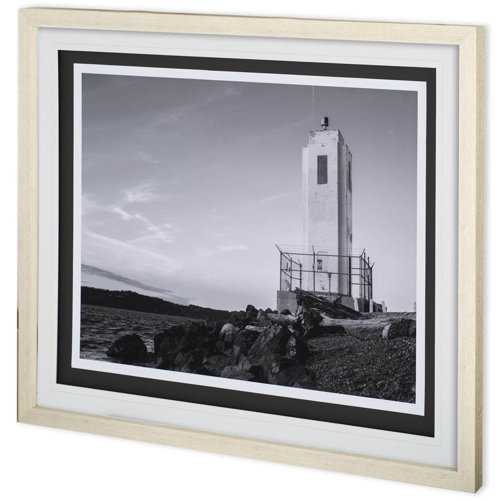 10610 - Browns Point Lighthouse by Bisig, Steve a Framed Photo Art Print Matted under Glass