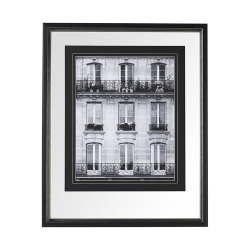 10718 - Across the Street II by Laura Marshall a Framed Art Print Matted under Glass