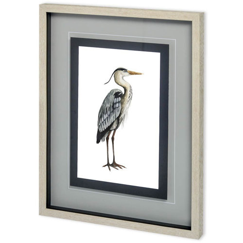 10731 - Custom Sea Bird V by Grace Popp a Framed Art Print Matted under Glass