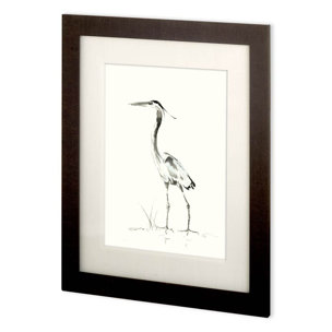 Custom Evening Watch II (MC) by Nan Rae Hand Embellished Textured Framed Art Print Matted under Glas