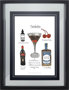 10818 - Classic Cocktail - Manhattan by Mercana Studio a Framed Art Print Matted under Glass