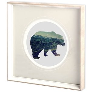 Spirit Bear by Taylor, Evangeline a Framed Art Print Matted under Glass