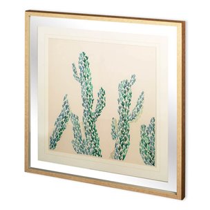 Cactus Maze I by PanPan a Framed Art Print Matted under Glass