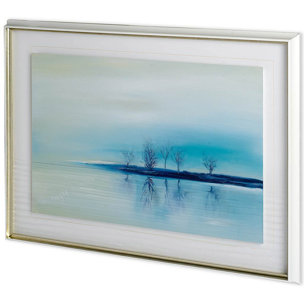 Stillness by Michelle Gort a Hand Embellished Textured Framed Photo Art Print Matted under Glass