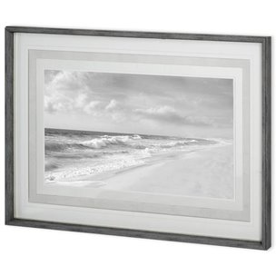 Hamptons V by James McLoughlin a Hand Embellished Textured Framed Photo Art Print Matted under Glass