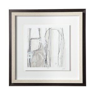 Custom Abstract Logic I by June  Vess a Framed Art Print Matted under Glass