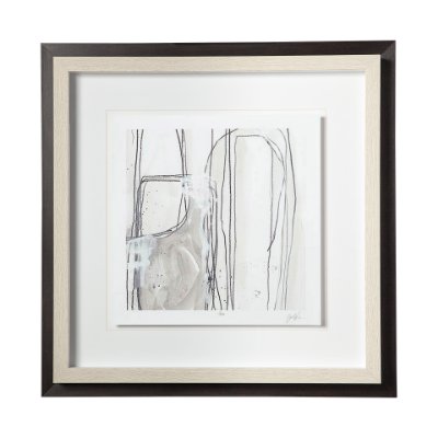 11011 - Custom Abstract Logic I by June  Vess a Framed Art Print Matted under Glass