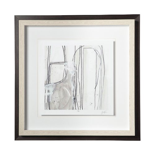 11011 - Custom Abstract Logic I by June  Vess a Framed Art Print Matted under Glass