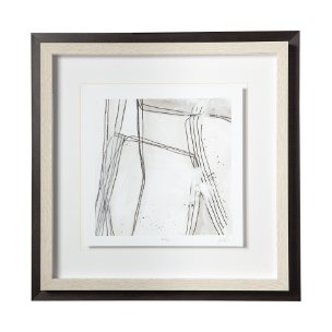 Custom Abstract Logic II by June  Vess a Framed Art Print Matted under Glass