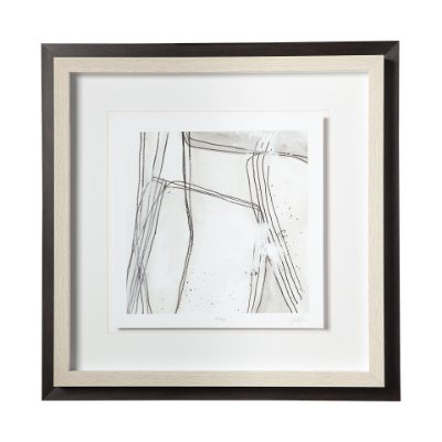11012 - Custom Abstract Logic II by June  Vess a Framed Art Print Matted under Glass