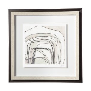 Custom Abstract Logic III by June  Vess a Framed Art Print Matted under Glass