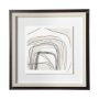 11013 - Custom Abstract Logic III by June  Vess a Framed Art Print Matted under Glass