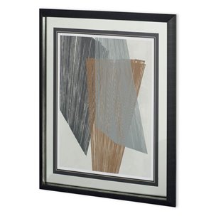 Triangle Stripes I by Jennifer  Goldberger a Framed Art Print Matted under Glass