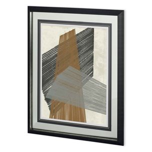 Triangle Stripes II by Jennifer  Goldberger a Framed Art Print Matted under Glass
